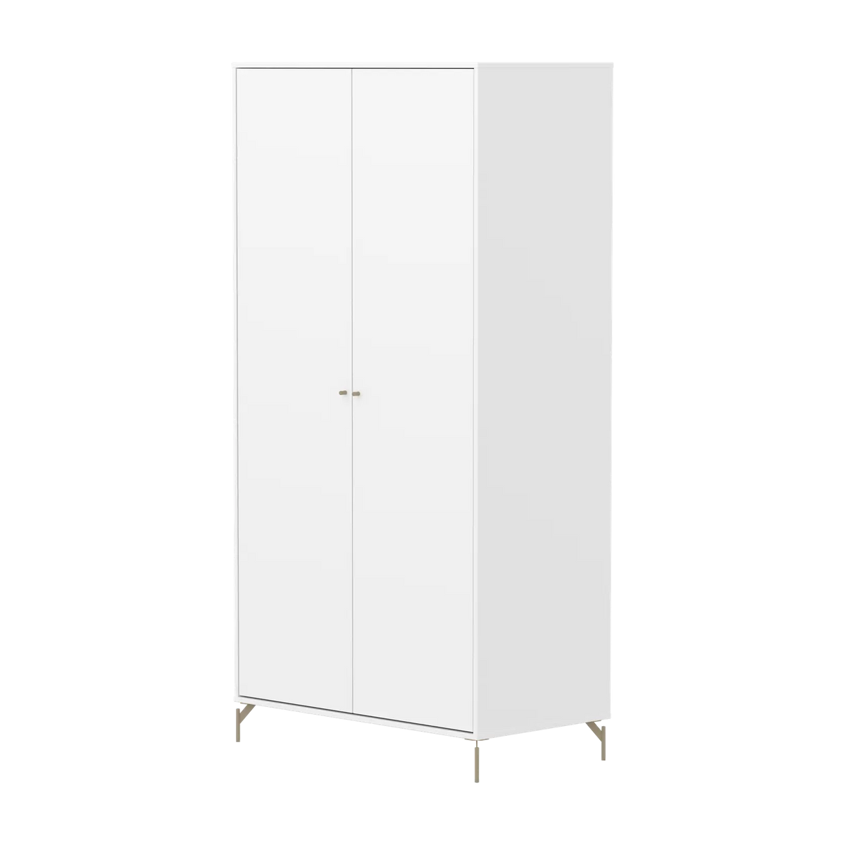 Flexa Saga Kleiderschrank, 2 Türen Weiss/Sand