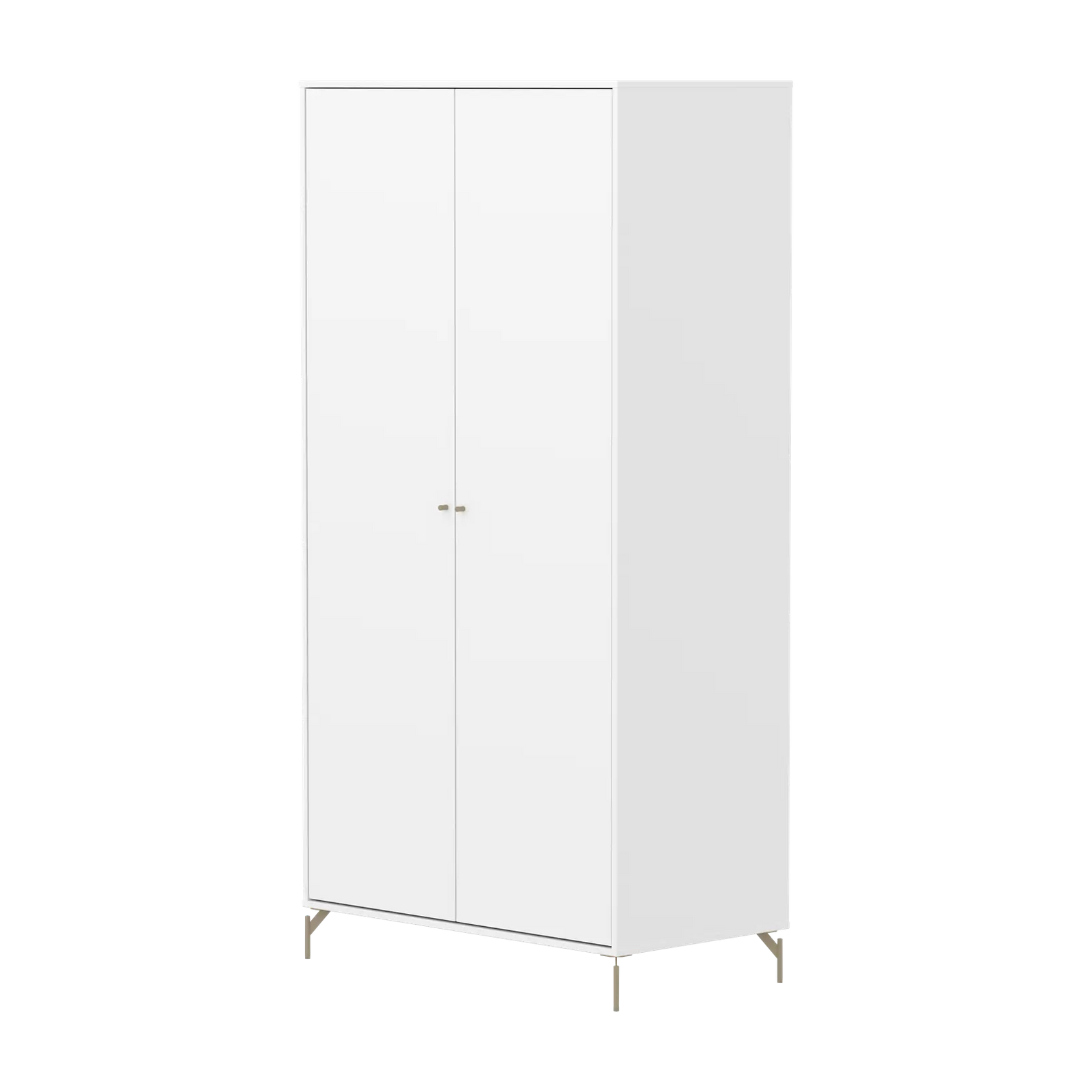 Flexa Saga Kleiderschrank, 2 Türen Weiss/Sand