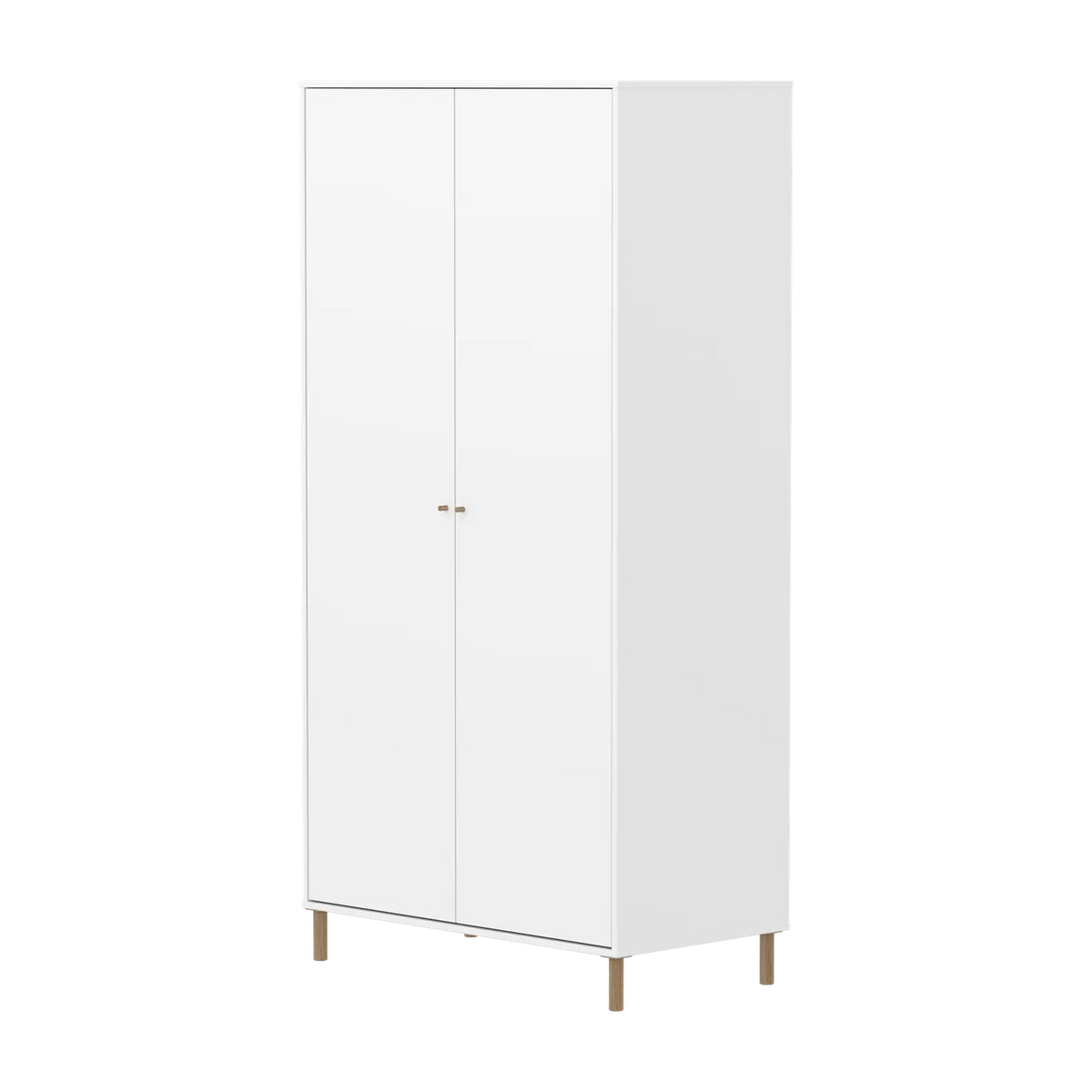 Flexa Saga Kleiderschrank, 2 Türen Weiss/Eiche