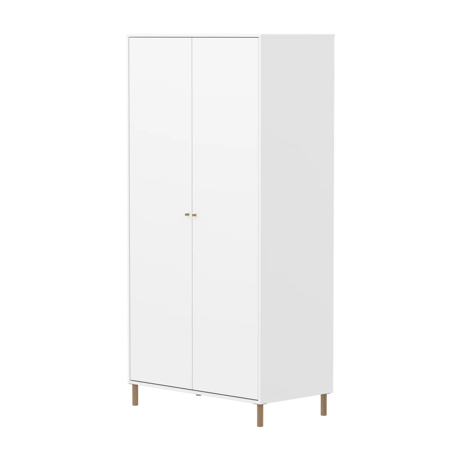 Flexa Saga Kleiderschrank, 2 Türen Weiss/Eiche