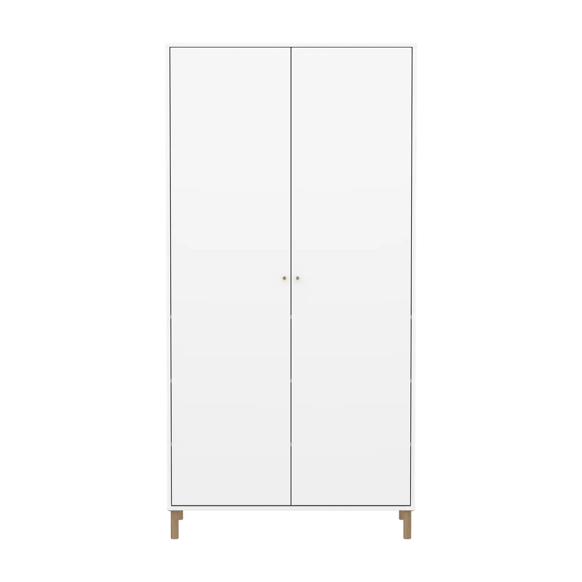 Flexa Saga Kleiderschrank, 2 Türen Weiss/Eiche