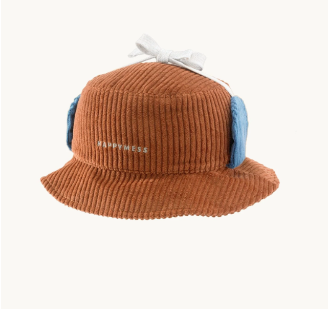 Cappello da pescatore in velluto a coste Happy Mess