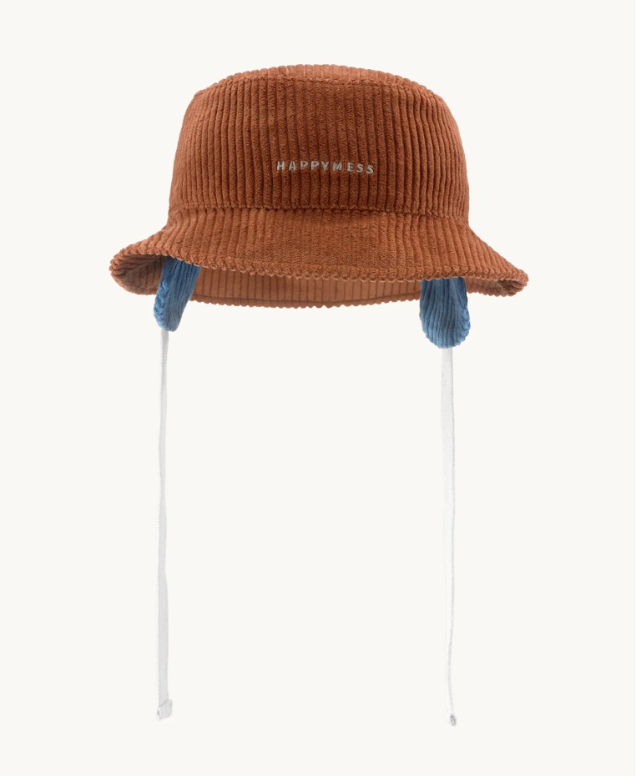 Cappello da pescatore in velluto a coste Happy Mess