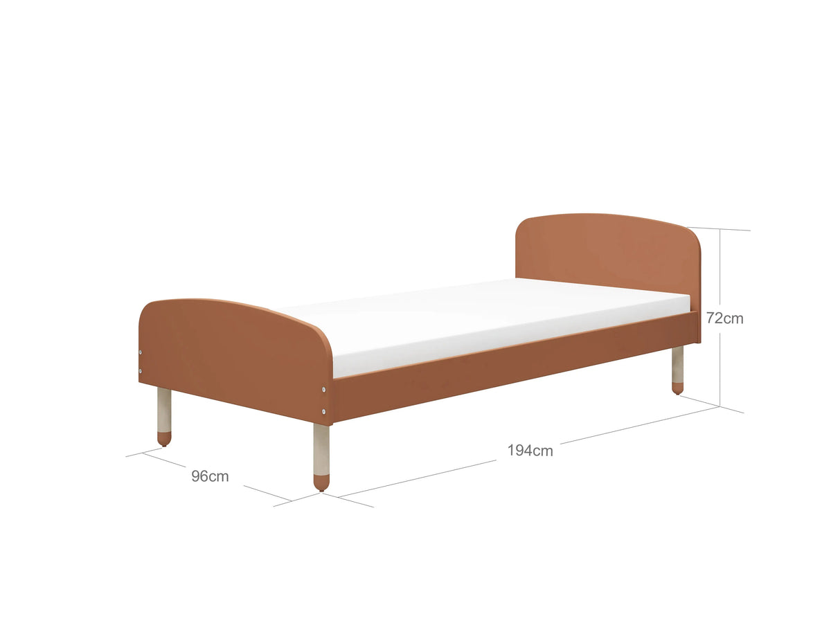 Flexa Dots Einzelbett 90 x 190 cm Blush