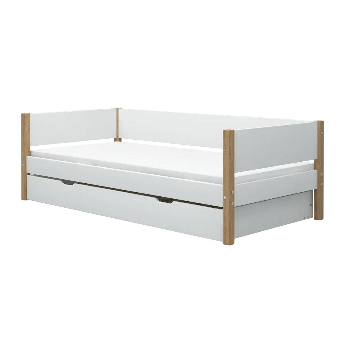 Flexa Nor Einzelbett mit Ausziehbett 90 x 200 cm Eiche