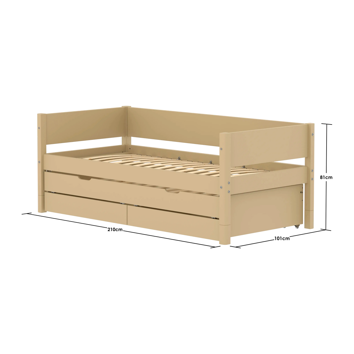Flexa White Daybed 90 x 200 cm True