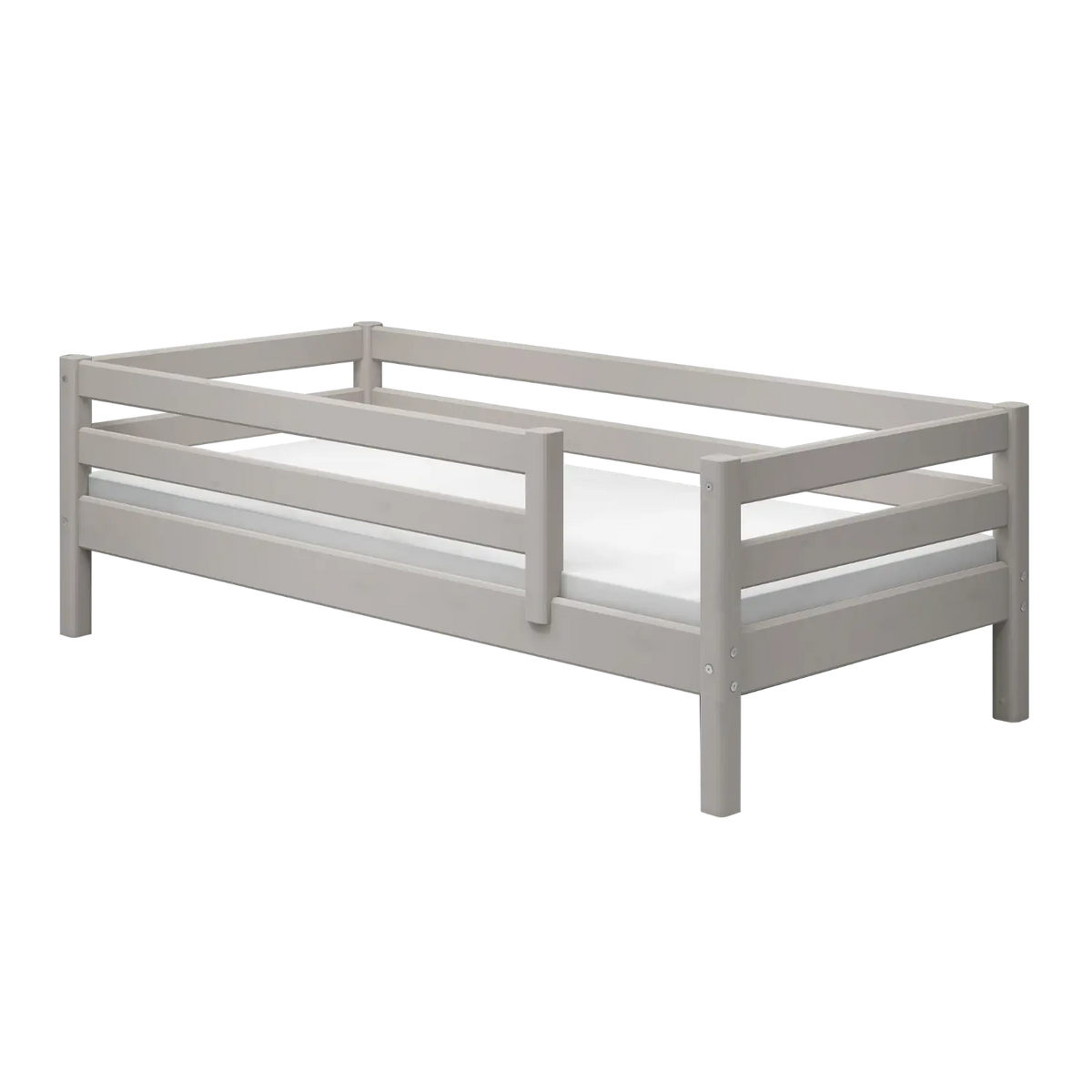 Flexa Classic Einzelbett mit Absturzsicherung 90 x 200 cm Grey washed