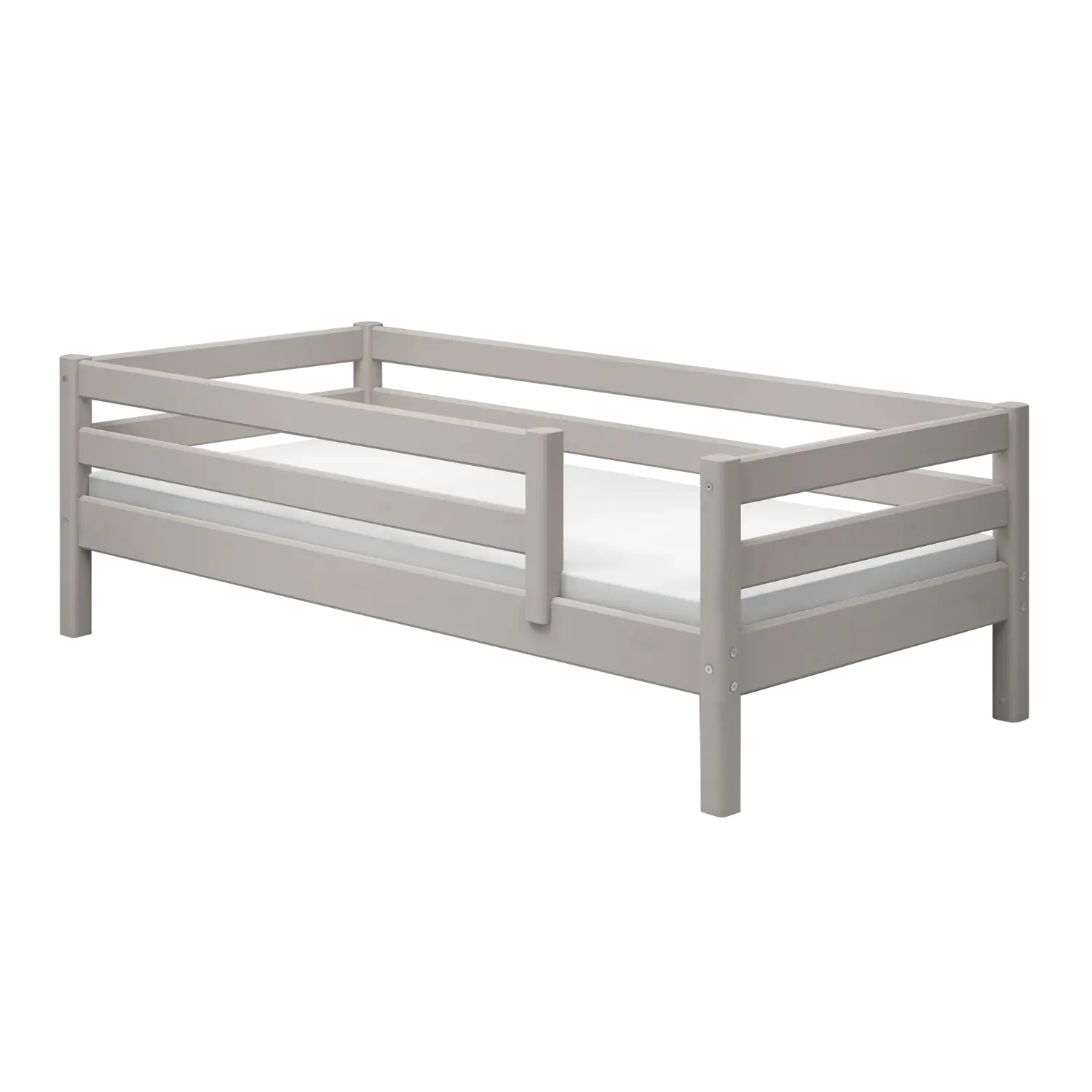 Flexa Classic Einzelbett mit Absturzsicherung 90 x 200 cm Grey washed