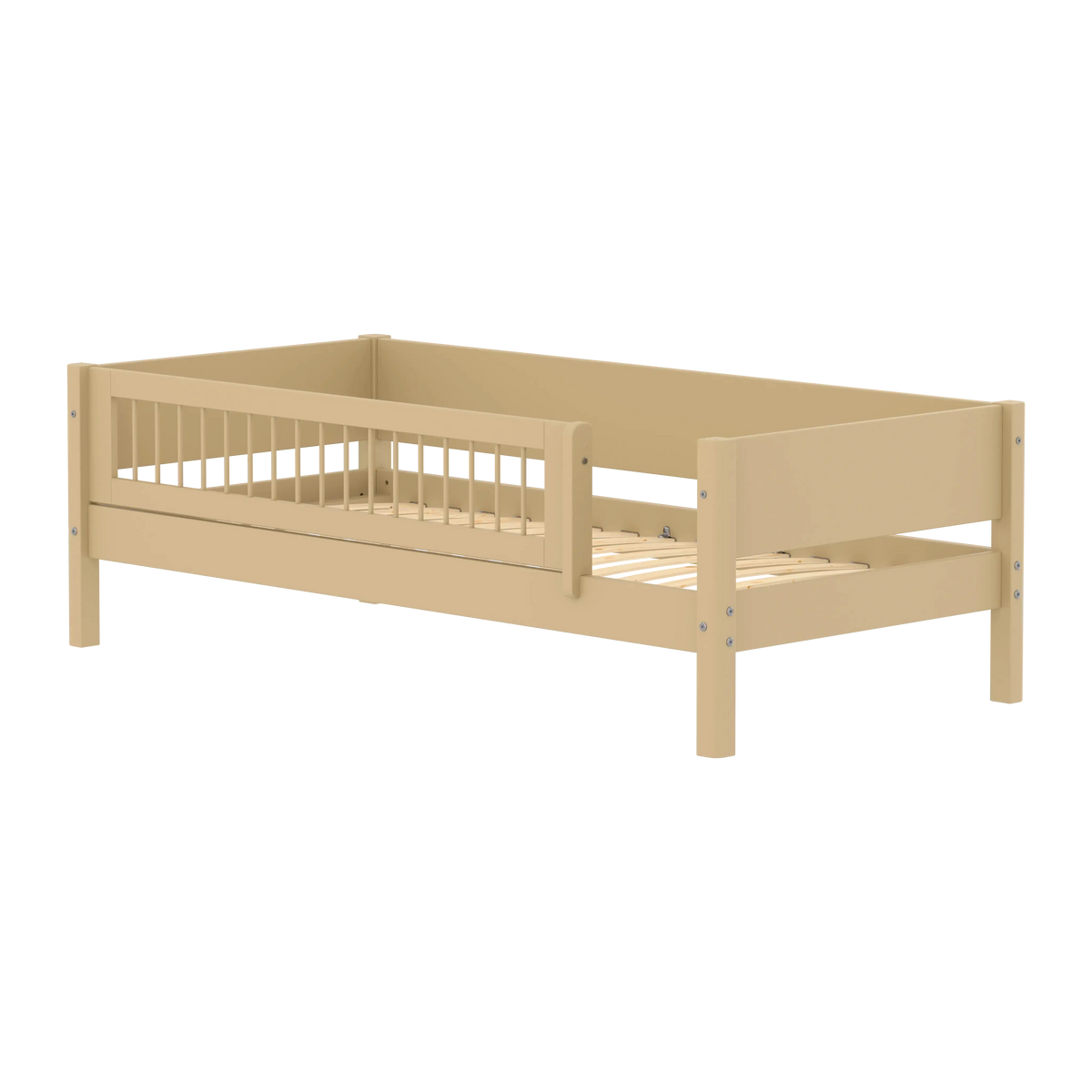 Flexa White Daybed with safety rail 90 x 200 cm True