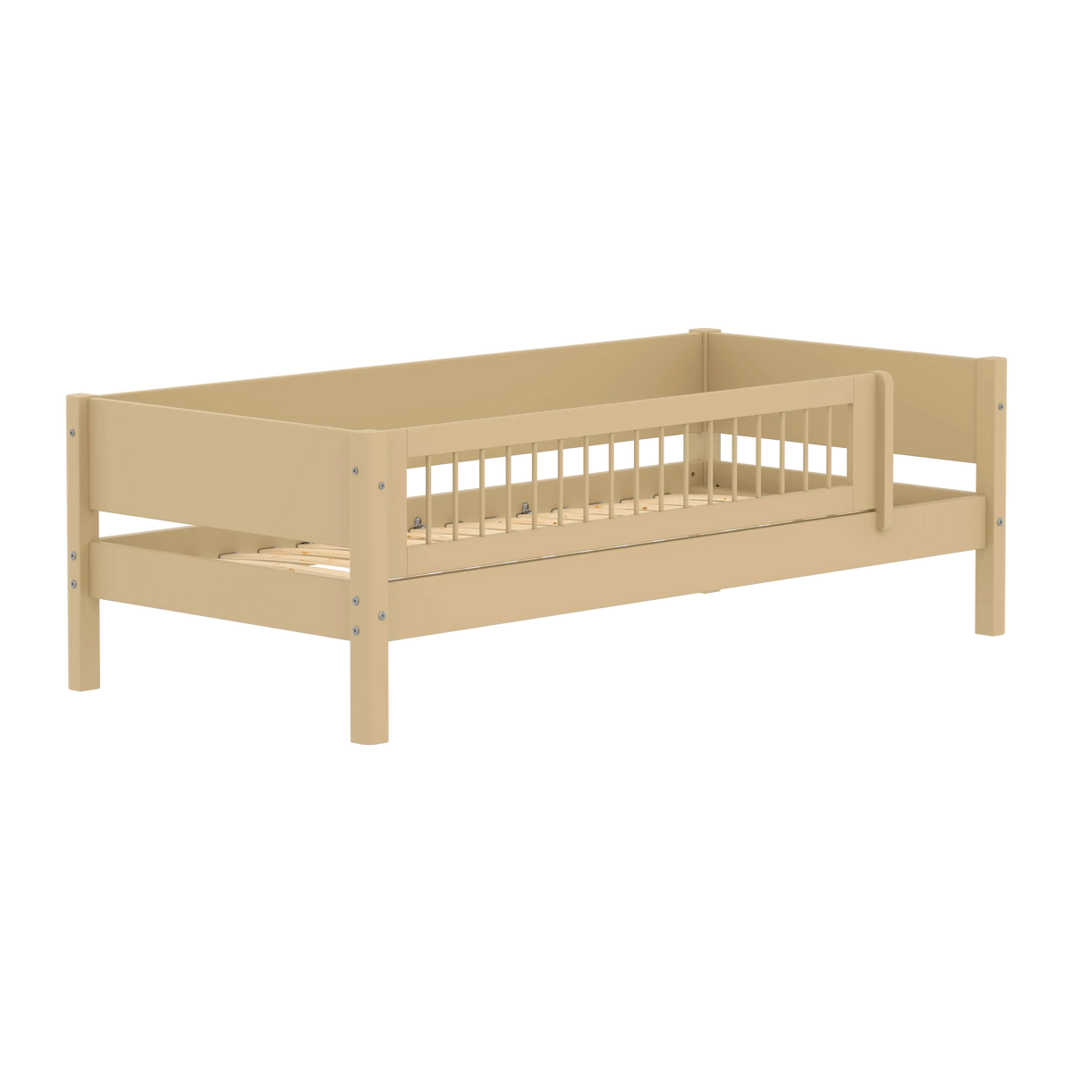 Flexa White Daybed with safety rail 90 x 200 cm True