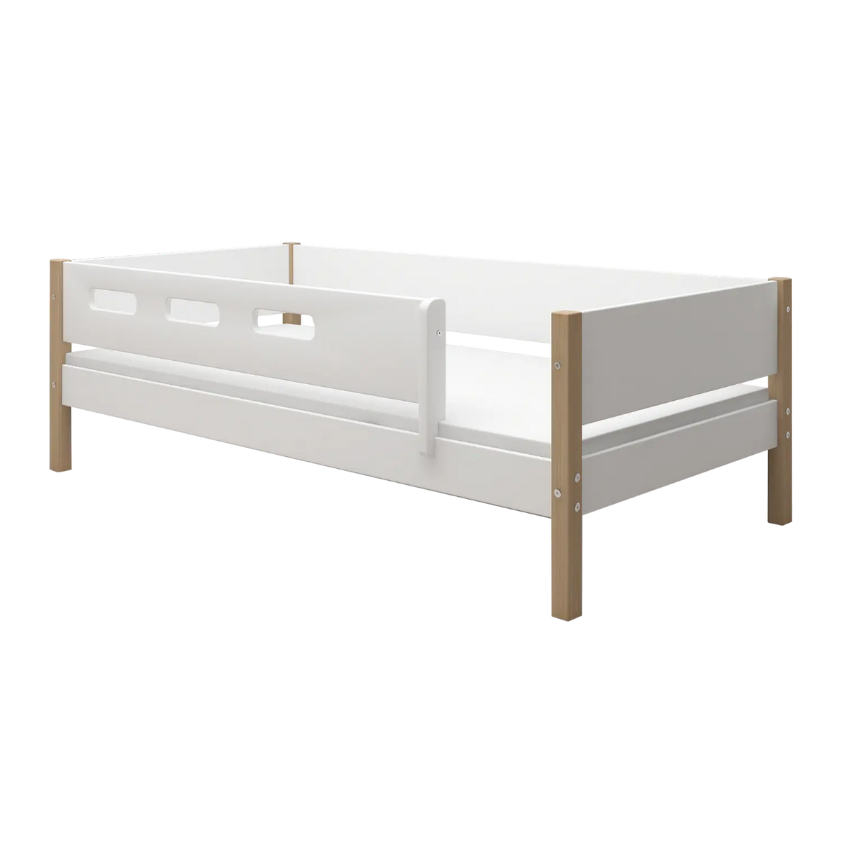 Flexa Nor EINZELBETT MIT ABSTURZSICHERUNG 90 x 200 cm Eiche