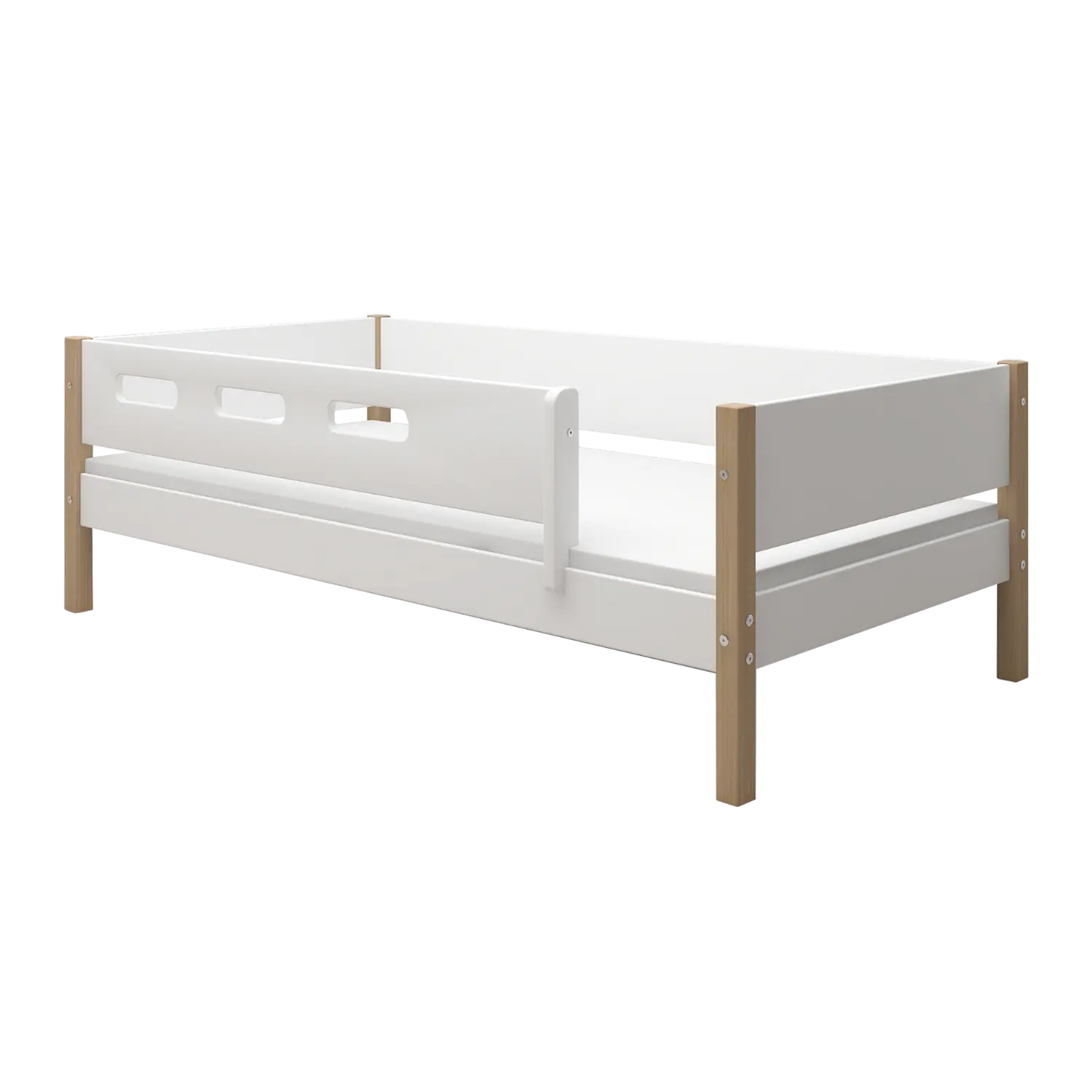 Flexa Nor EINZELBETT MIT ABSTURZSICHERUNG 90 x 200 cm Eiche