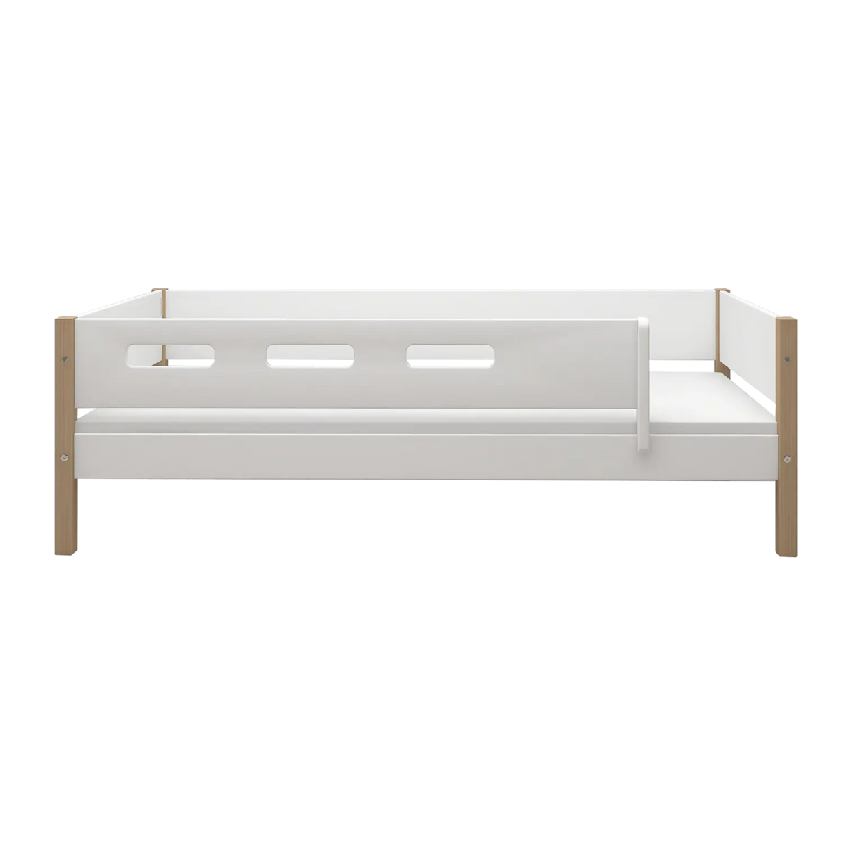 Flexa Nor EINZELBETT MIT ABSTURZSICHERUNG 90 x 200 cm Eiche