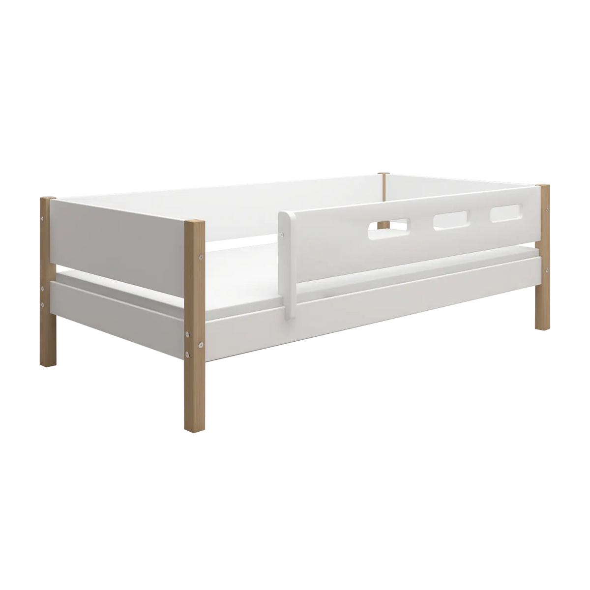 Flexa Nor EINZELBETT MIT ABSTURZSICHERUNG 90 x 200 cm Eiche
