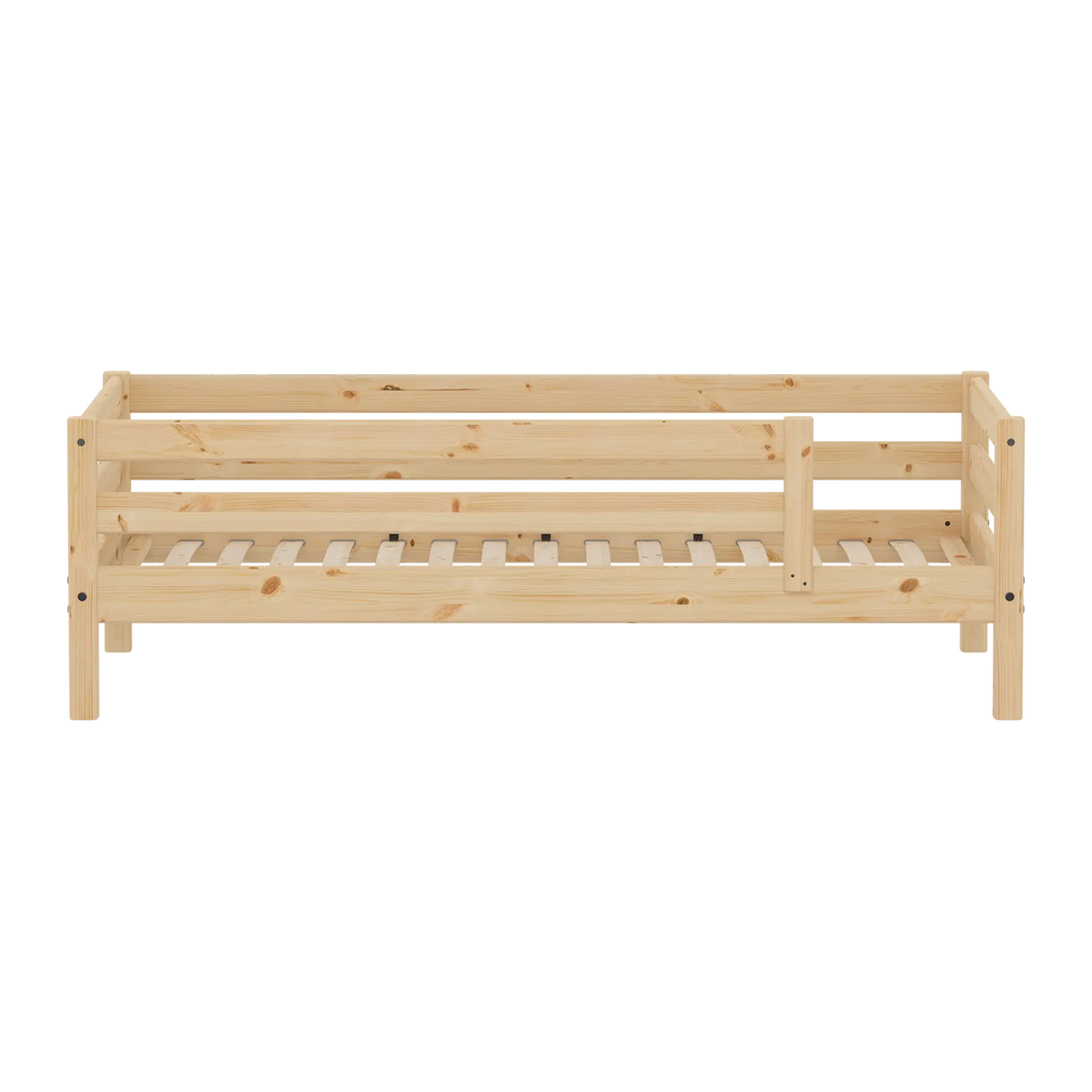 Flexa Raw Einzelbett mit Absturzsicherung 90 x 200 cm Natur