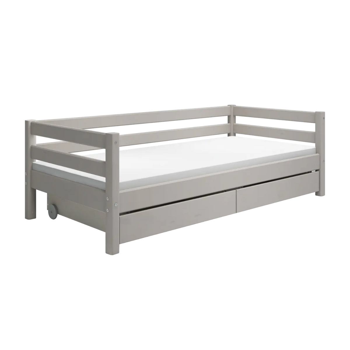 Flexa Classic Einzelbett mit 2 Schubladen 90 x 200 cm Grey washed
