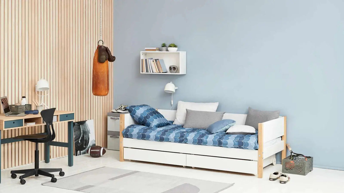 Flexa Nor Einzelbett 90 x 200 cm Eiche