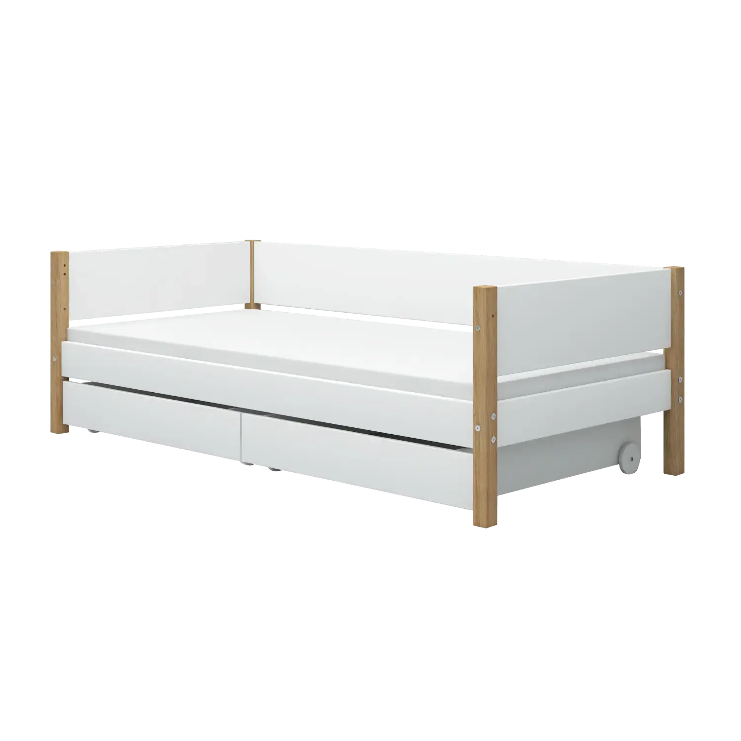 Flexa Nor Einzelbett 90 x 200 cm Eiche
