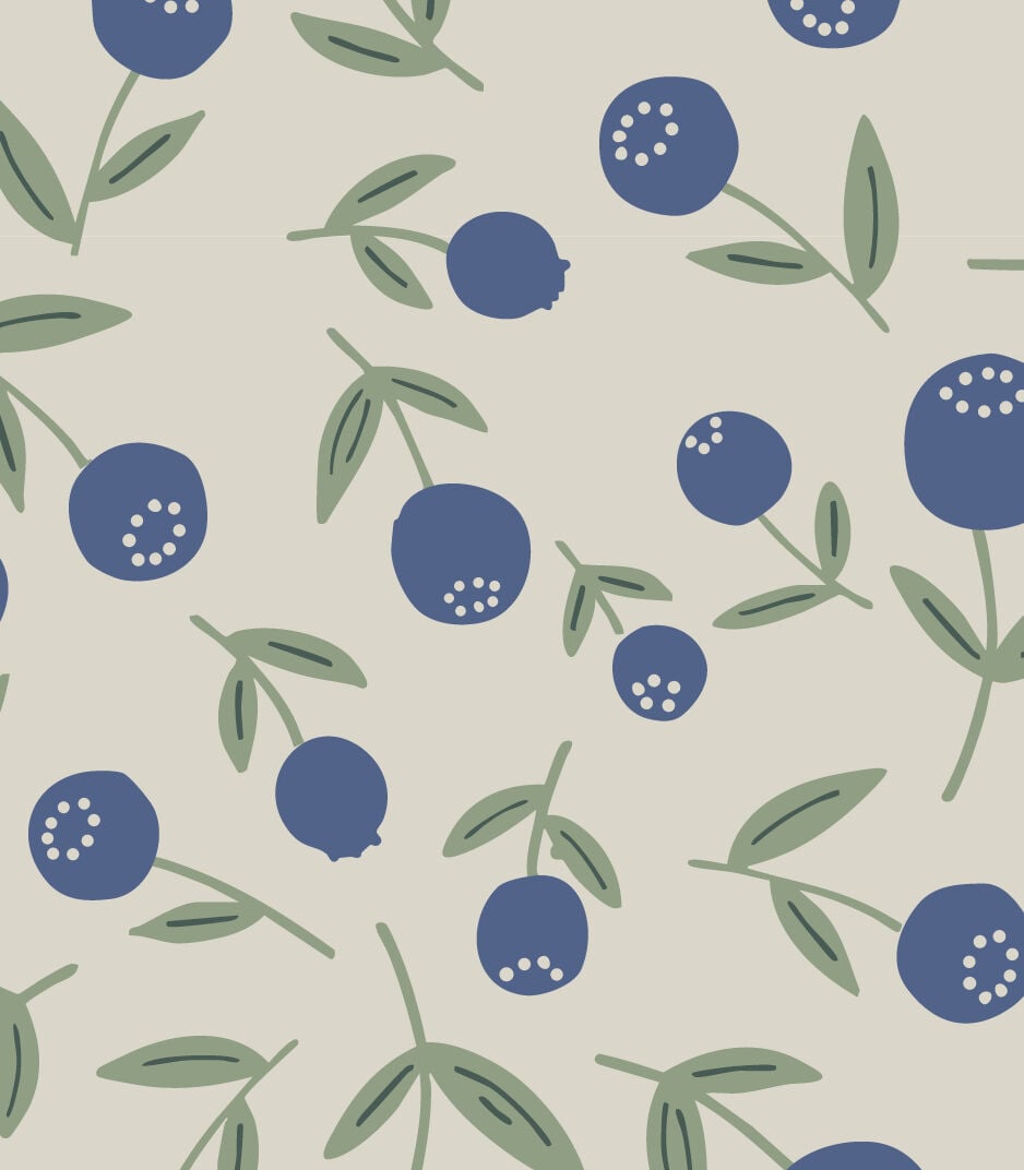 Stokke® Sleepi™ Mini drap-housse, Nordic Blueberries