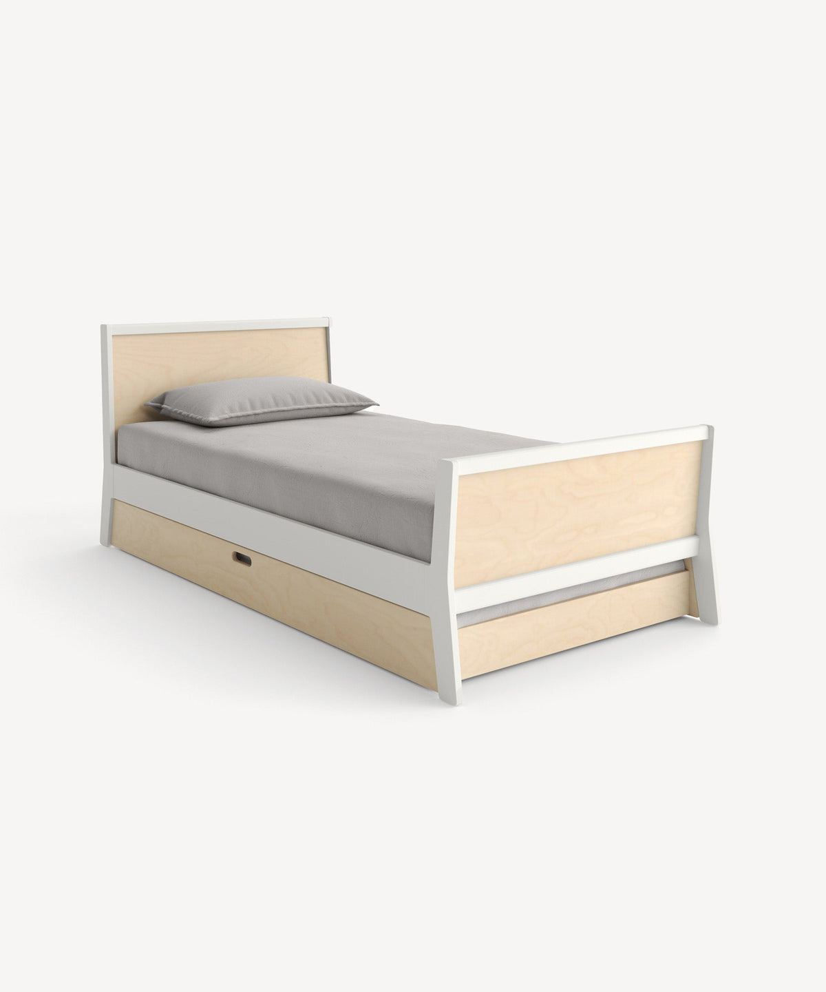 Oeuf NYC Sparrow single bed, white / birch