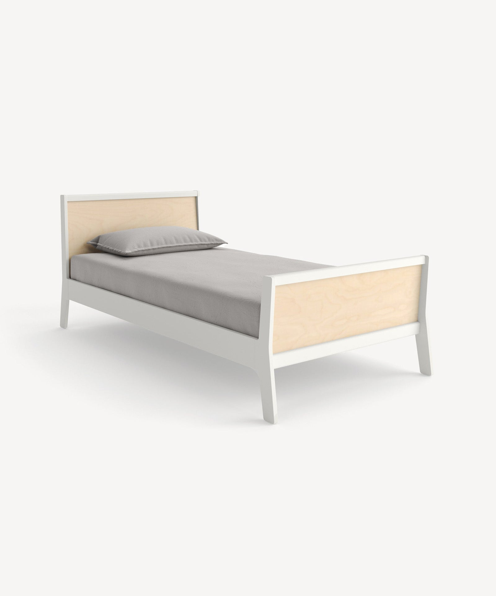 Oeuf NYC Sparrow single bed, white / birch
