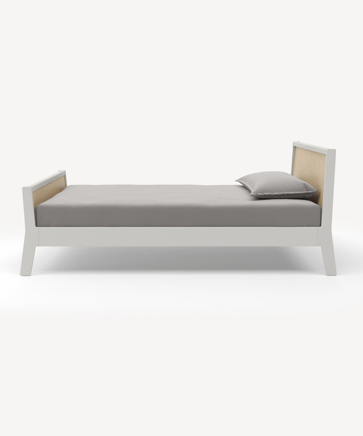 Oeuf NYC Sparrow single bed, white / birch