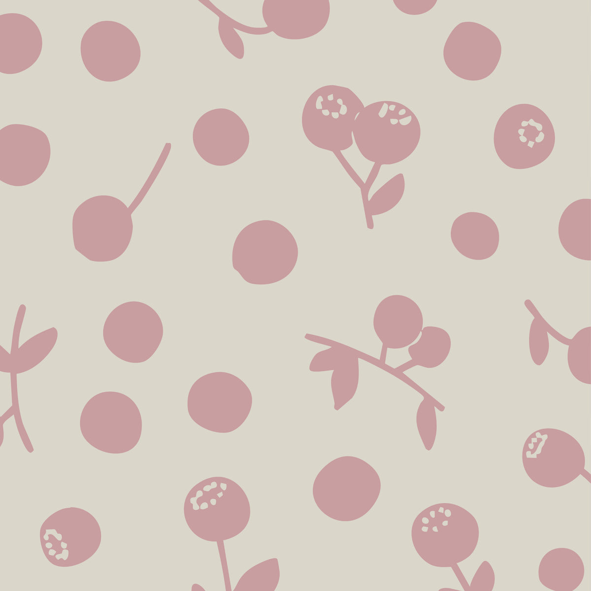 Stokke Nighti Mini Spannbettlaken 60 x 80 cm Wildrosenrosa mit Beerenmuster - Bild 4
