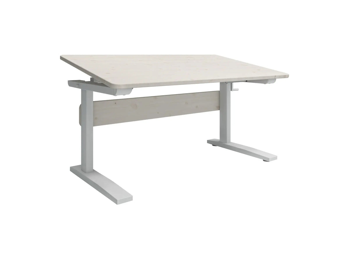 Flexa Classic Schreibtisch Whitewash/Weiss