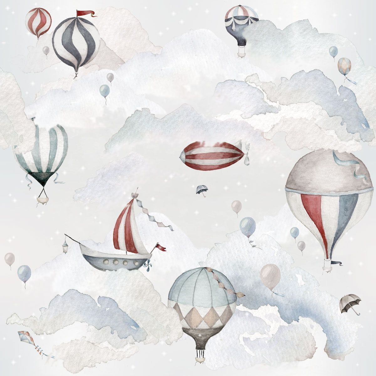 Dekornik Tapete Balloons Adventure Streifen 100 x 280