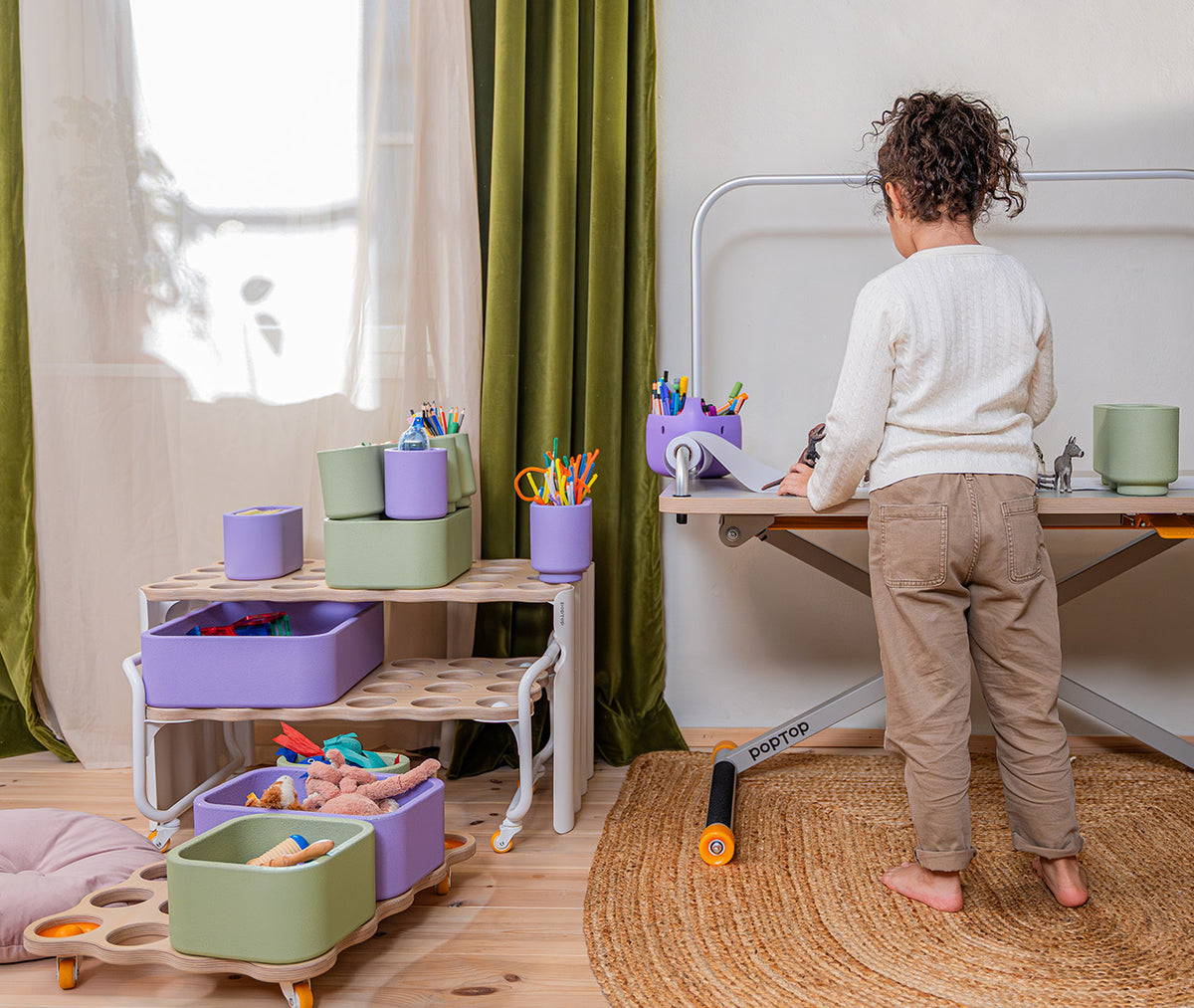 Poptop toy storage
