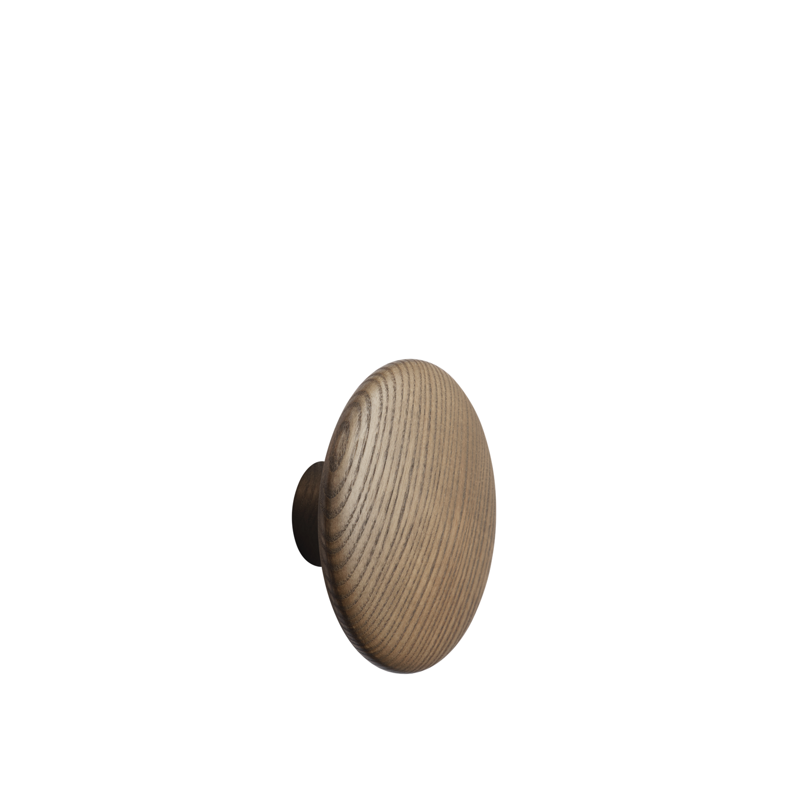 Muuto Dots Gancio da parete in legno 13 cm tinto marrone scuro