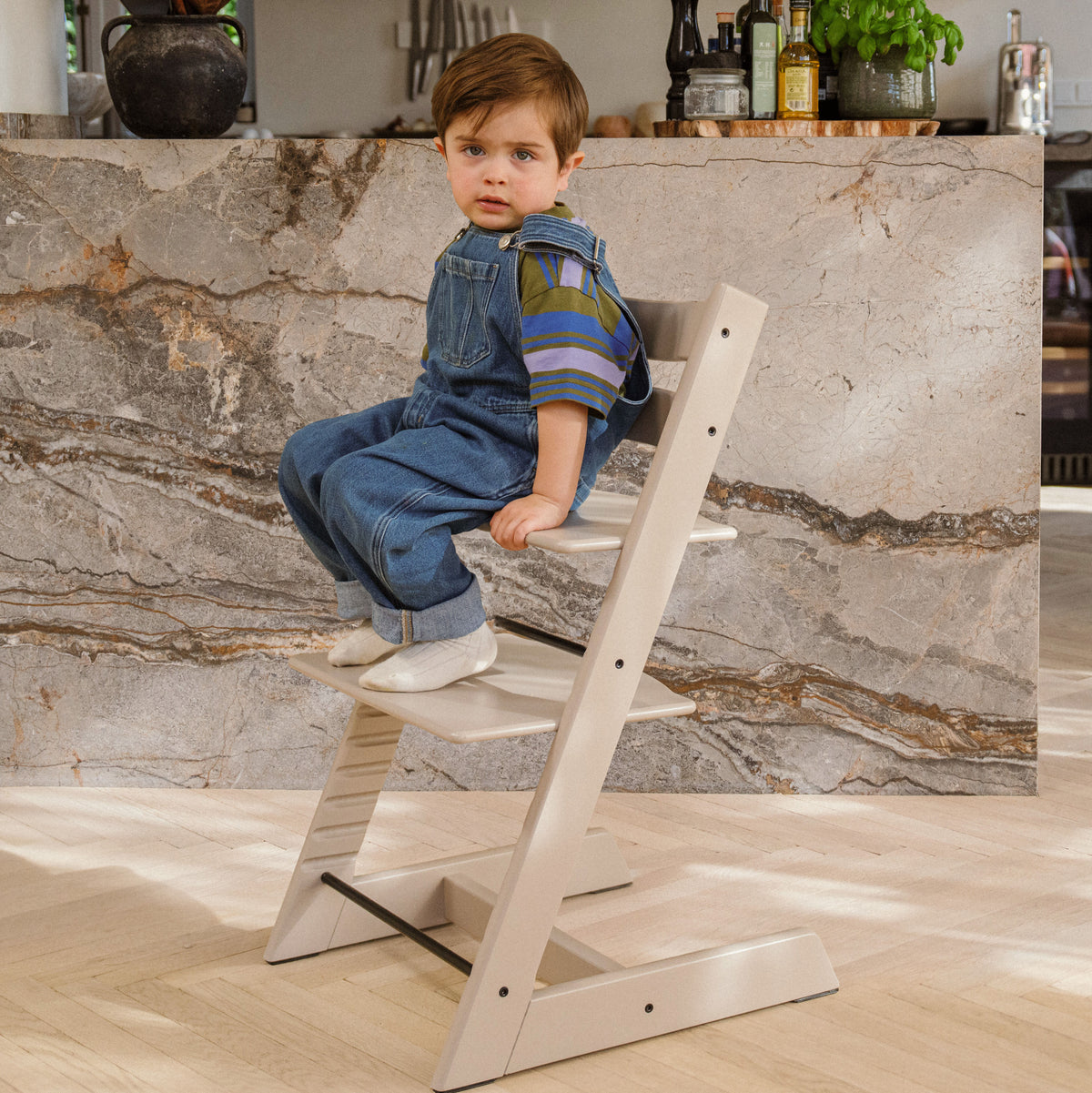 Chaise Stokke Tripp Trapp® - Hêtre, Gris Cachemire