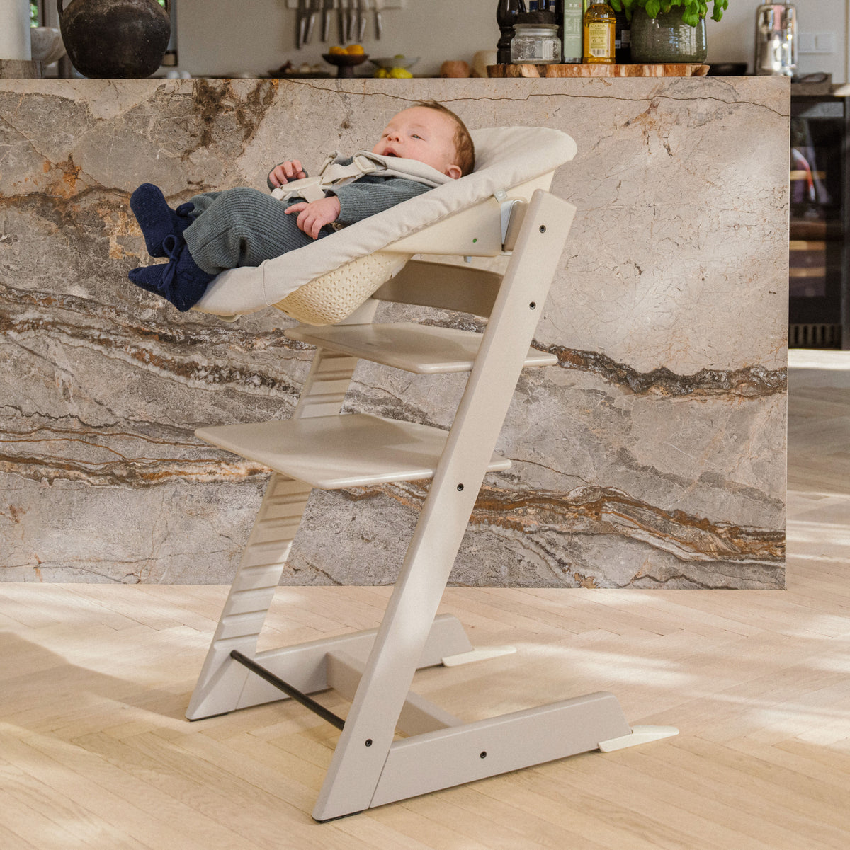 Chaise Stokke Tripp Trapp® - Hêtre, Gris Cachemire