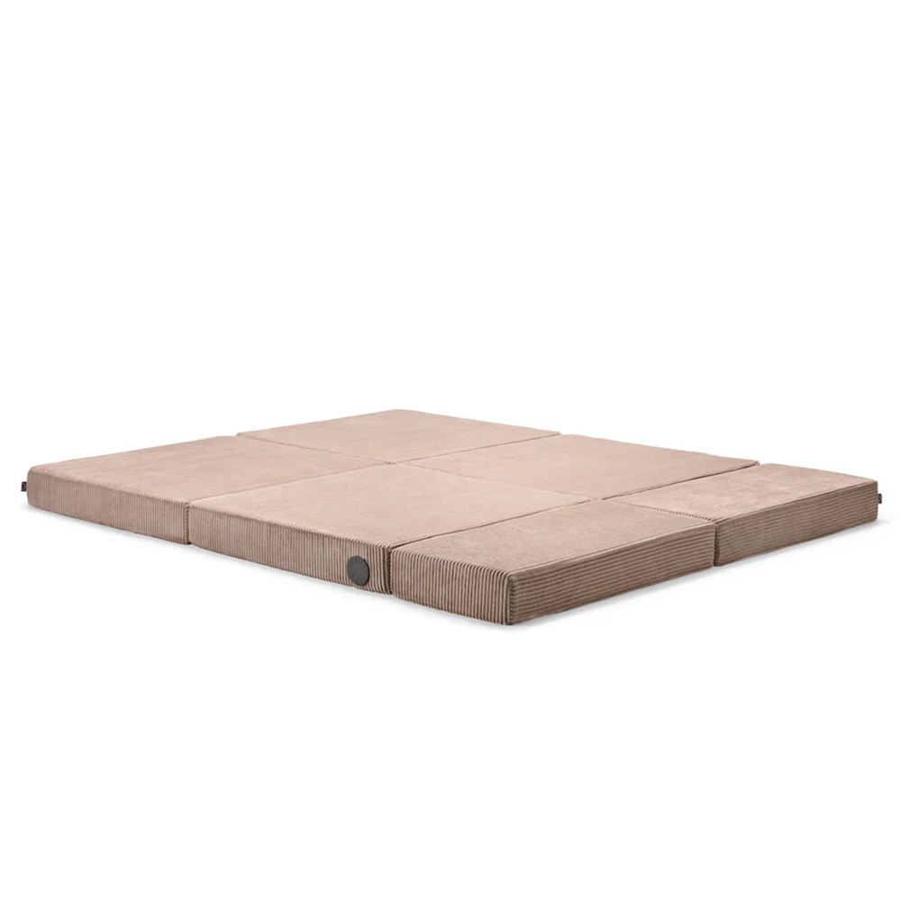 Wonderwuzz guest bed module 'LA-LE-LU Cord' Taupe Nimmersatt