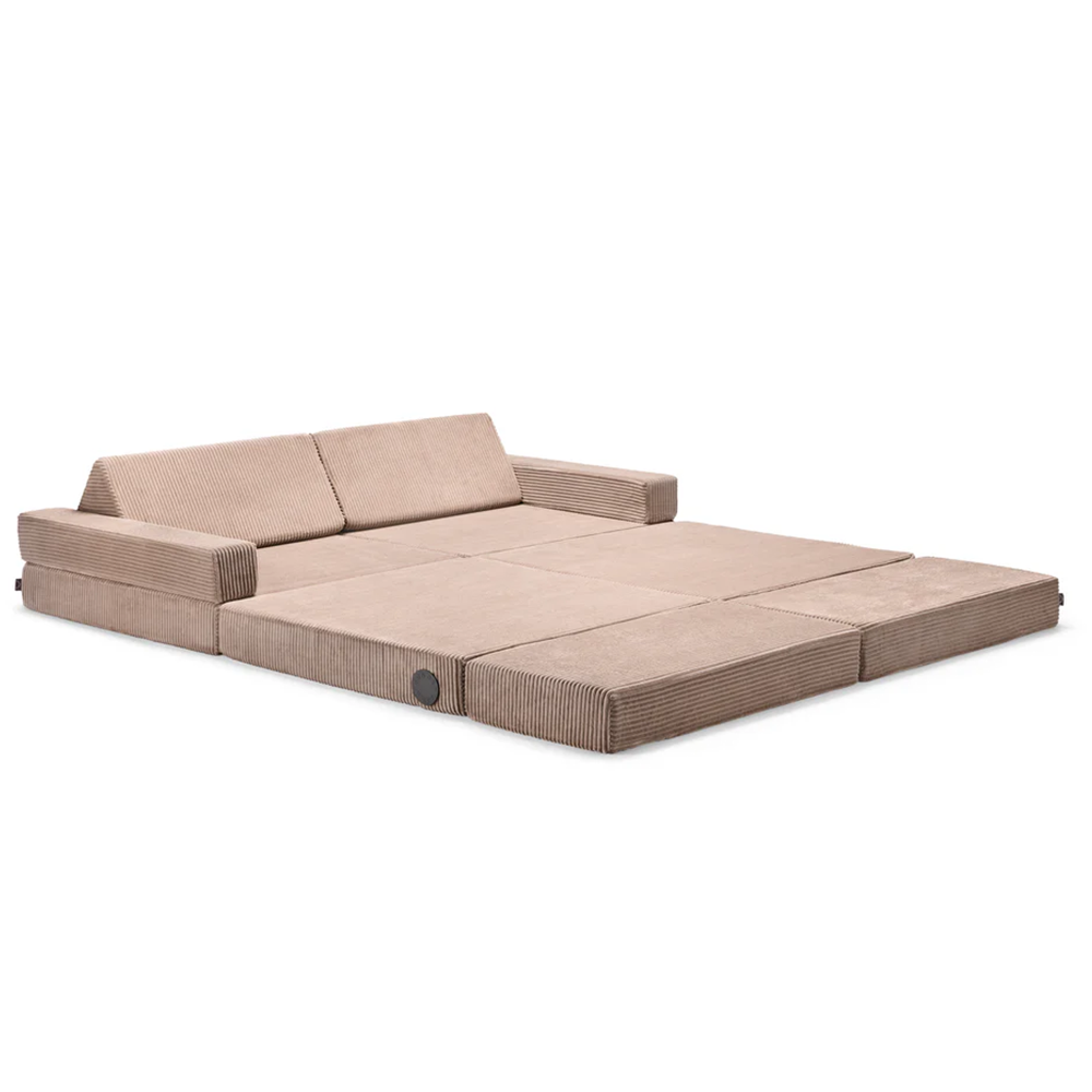 Wonderwuzz guest bed module 'LA-LE-LU Cord' Taupe Nimmersatt