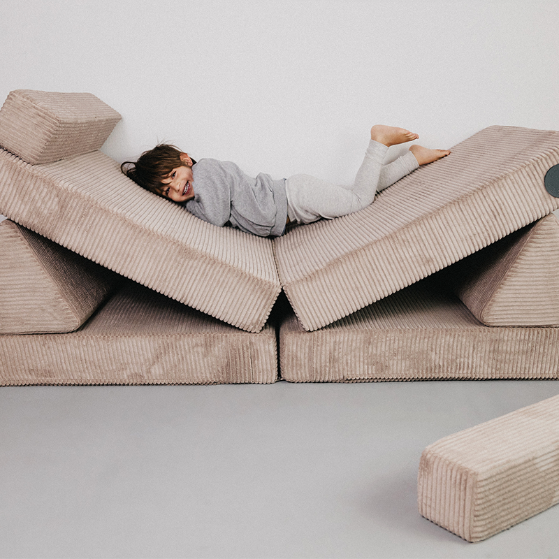 Divano da gioco Wonderwuzz 'OH SO SOFY Cord' Taupe Nimmersatt