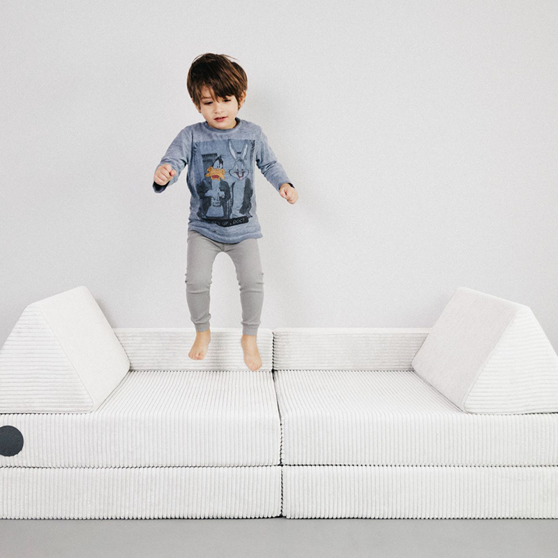 Wonderwuzz Spielsofa 'OH SO SOFY Cord' Cremehontas