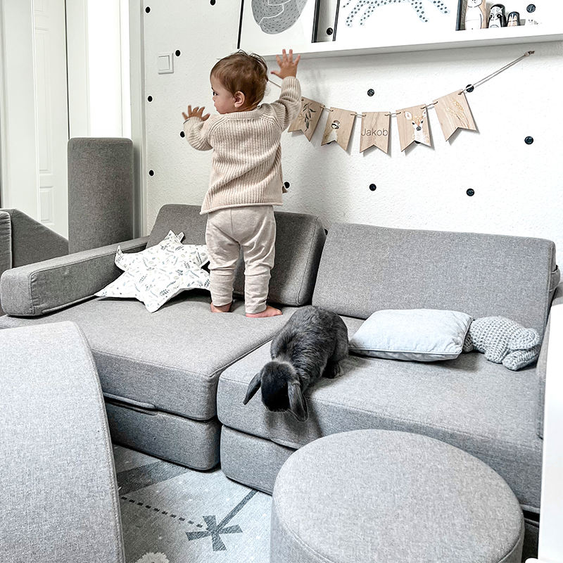 Wonderwuzz Spielsofa 'OH SO SOFY' Grauffelo