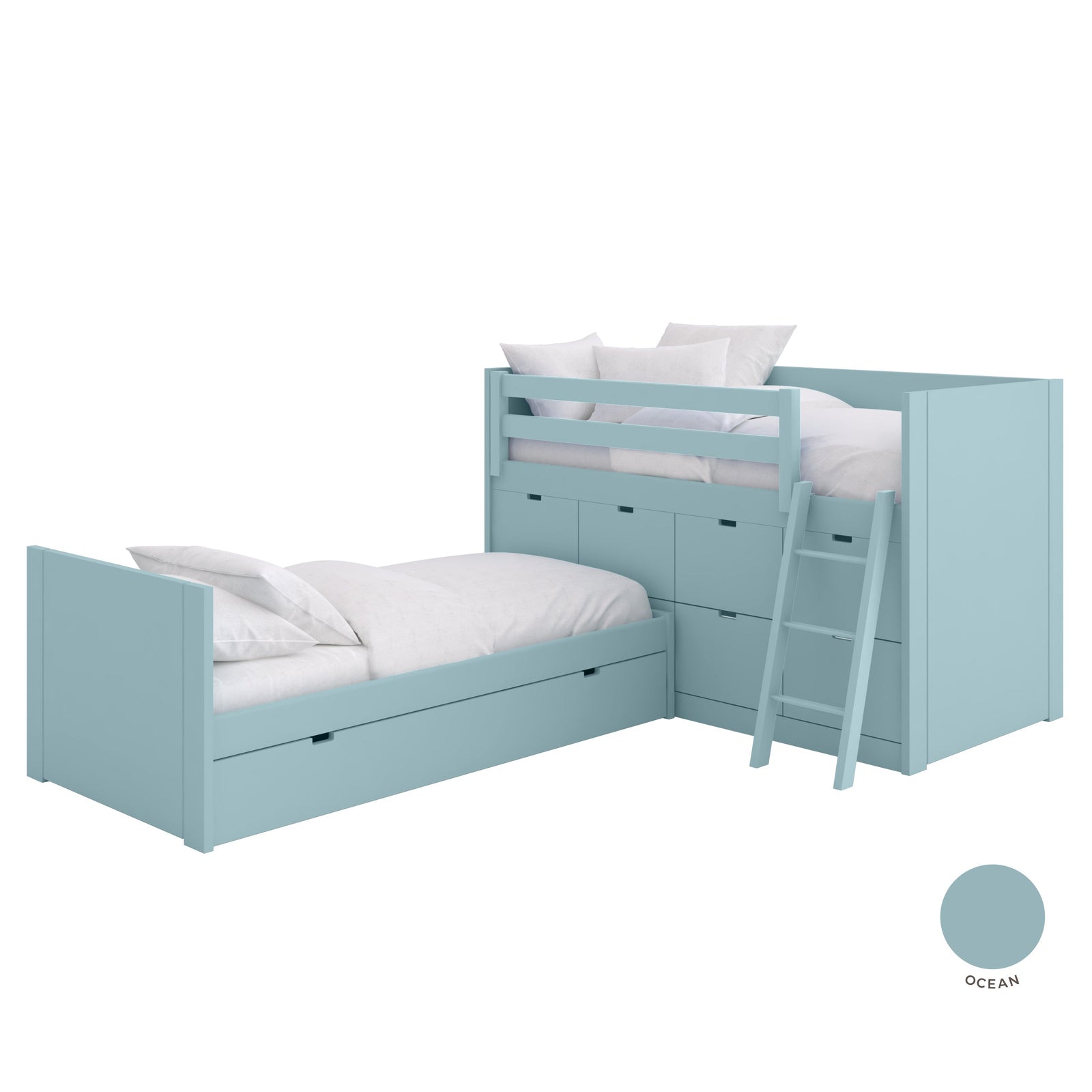 Muba Design block bed XL in L-shape