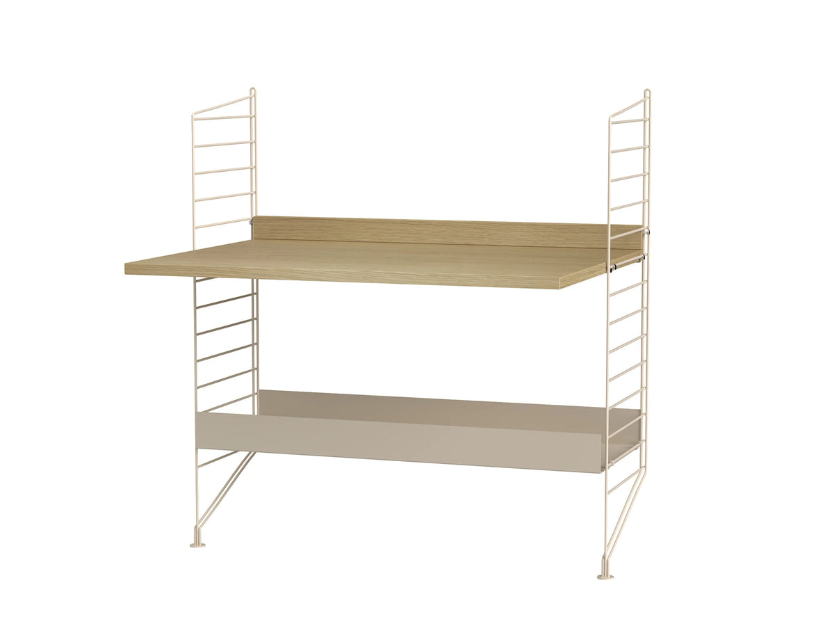 String Furniture Kinderzimmer A Beige / Eiche Regalsystem