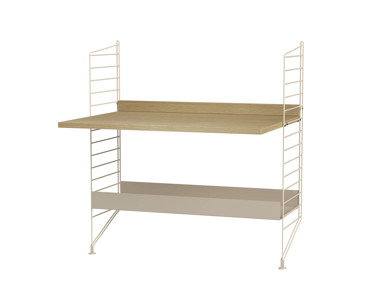 String Furniture Kinderzimmer A Beige / Eiche Regalsystem