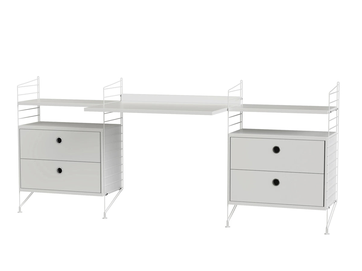 String Furniture Poste de travail C Beige / Noyer