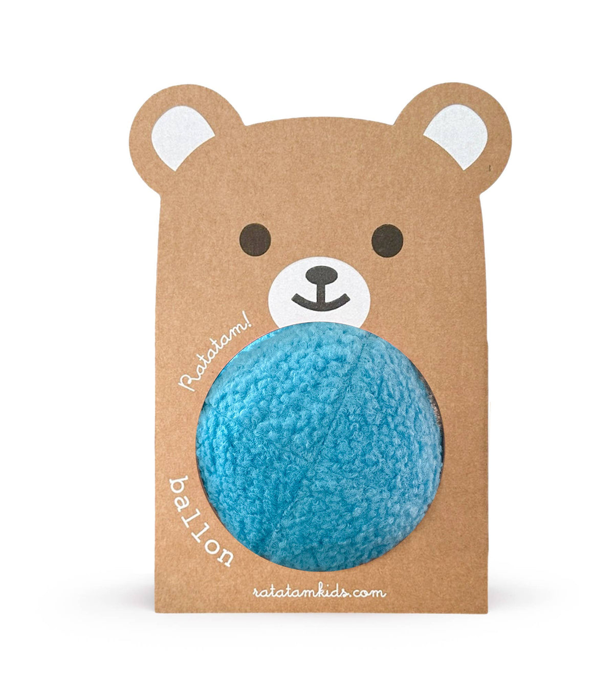 Plush bear ball blue 12cm
