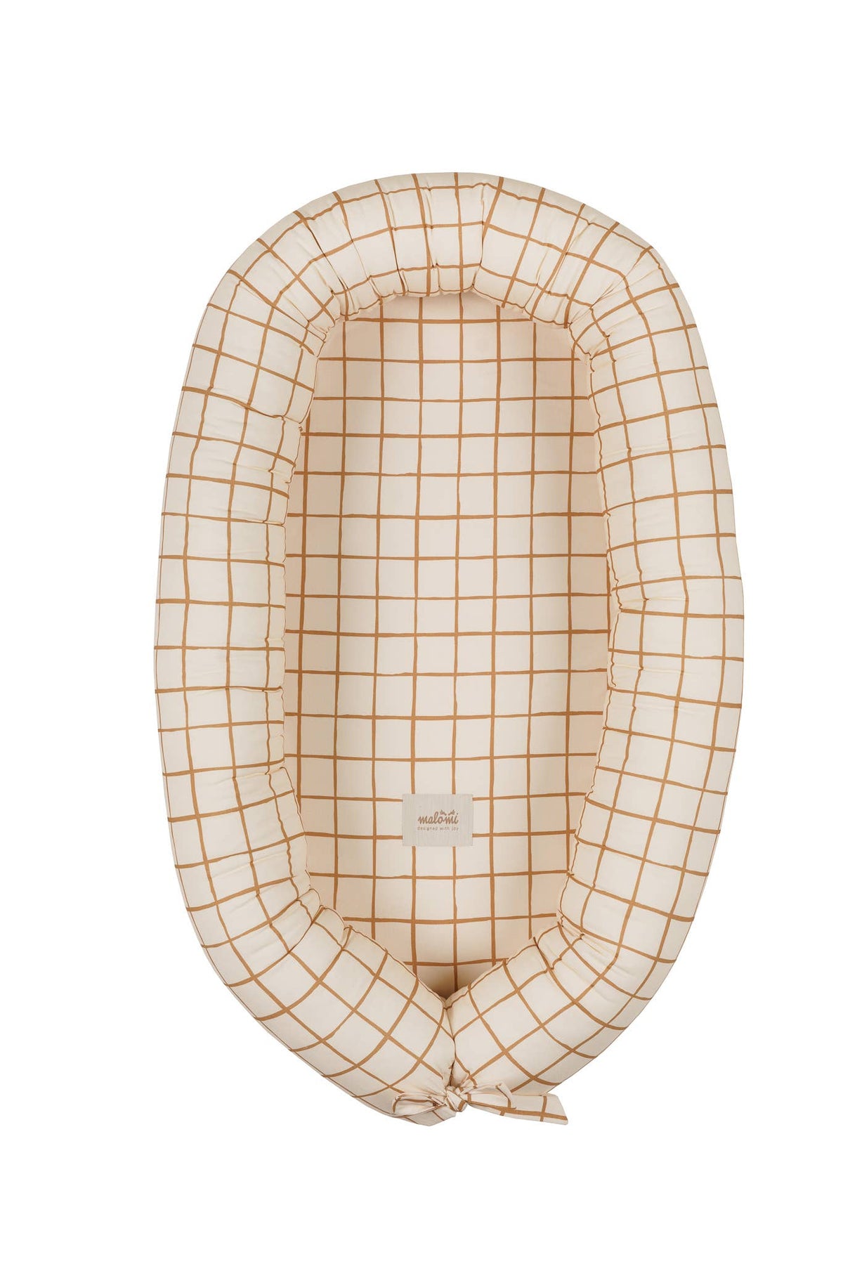 Malomi Kids baby nest with camel check