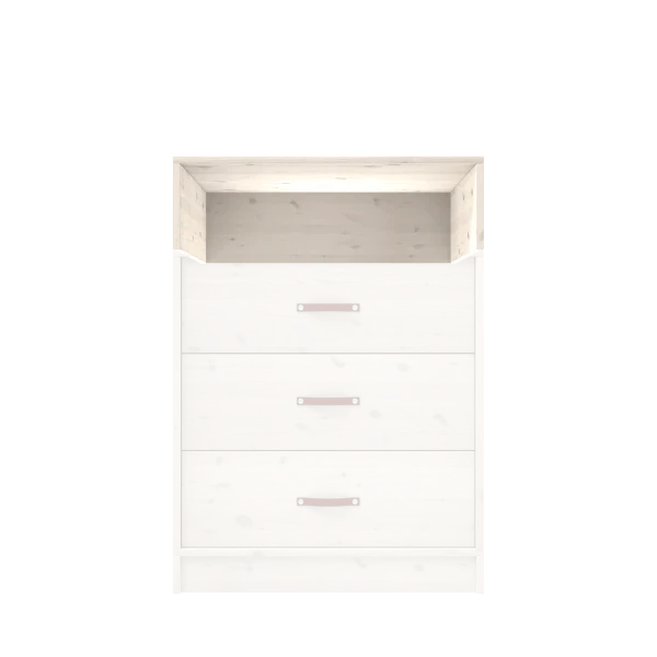 Lifetime Kidsrooms ALL-IN-ONE - Extra Kopfelement - flach 80 cm Weiss