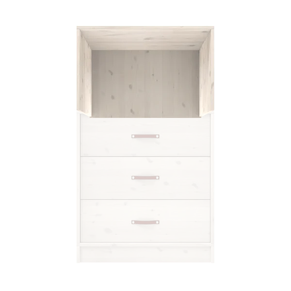 Lifetime Kidsrooms ALL-IN-ONE - Testiera extra - altezza 80 cm Whitewash