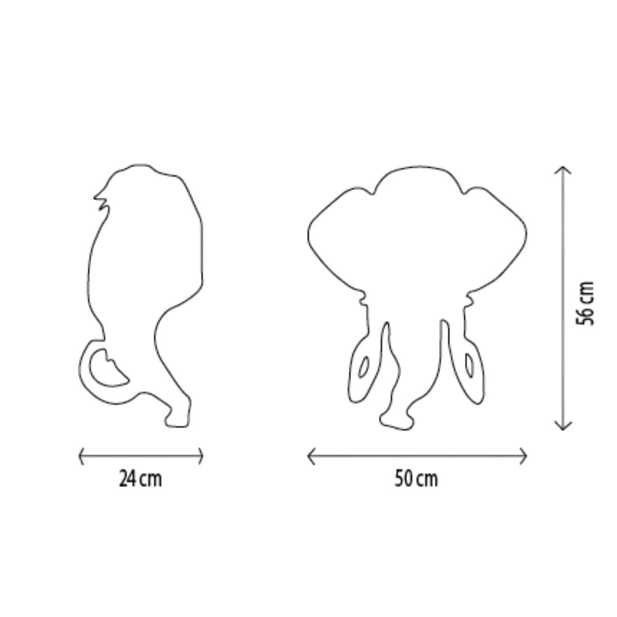 Wild & Soft Arthur das Mammut Tierkopf