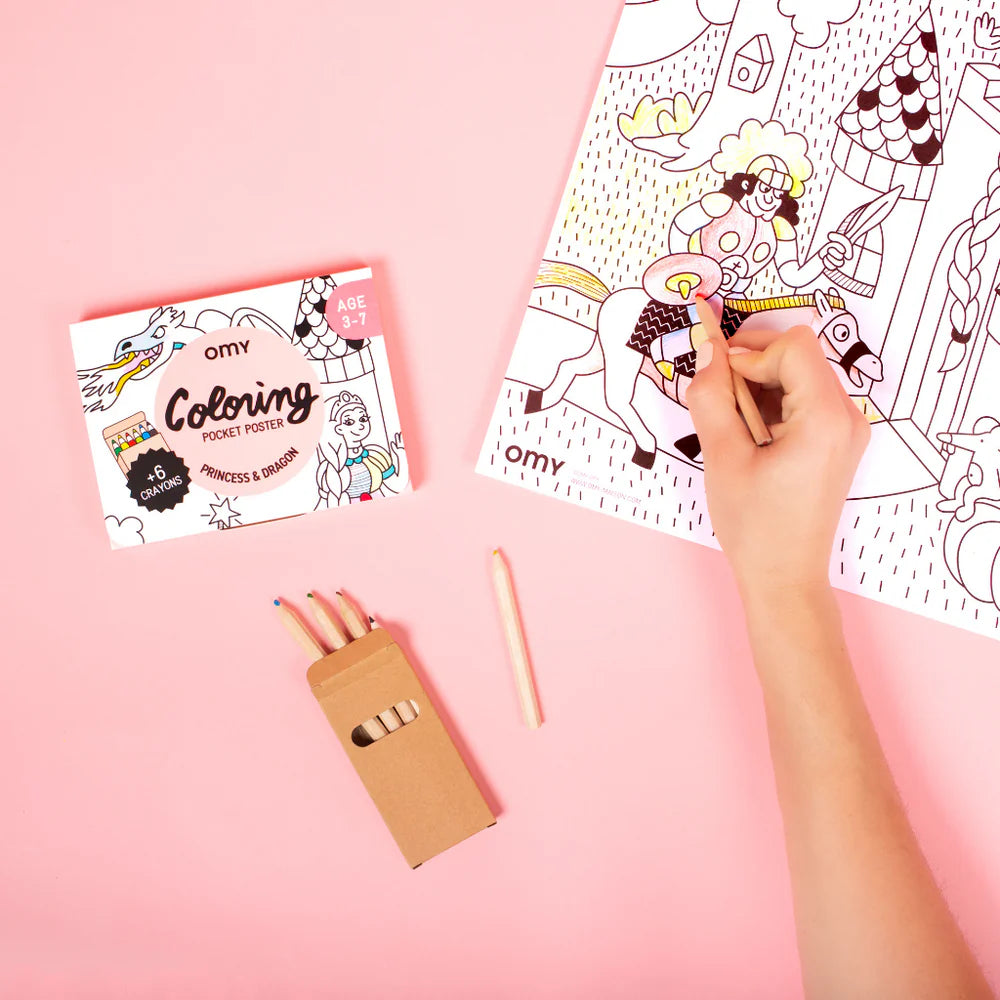 OMY Coloring Pocket Poster