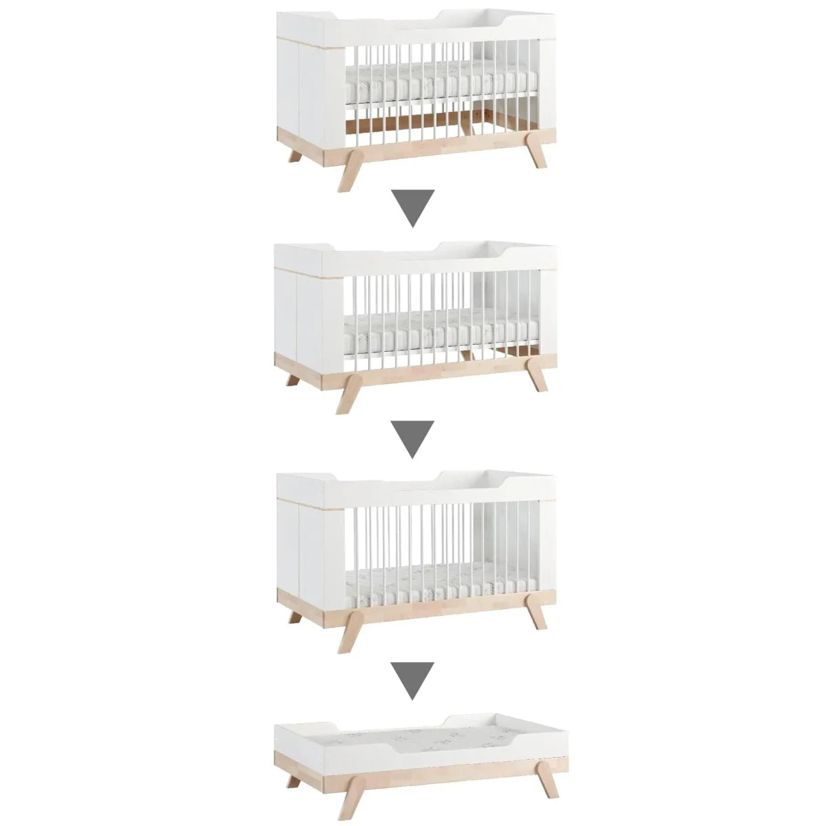 Lifetime Kidsrooms Lit d'enfant - Lit junior - Matelas et housse de couette inclus