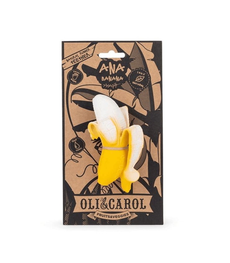 Oli & Carol Ana Banana Anneau de dentition & Jouet de bain